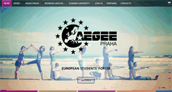 Desktop Screenshot of en.aegee-praha.cz